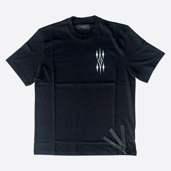 Amiri Black Argyle Logo T-Shirt - Picture 1 of 4